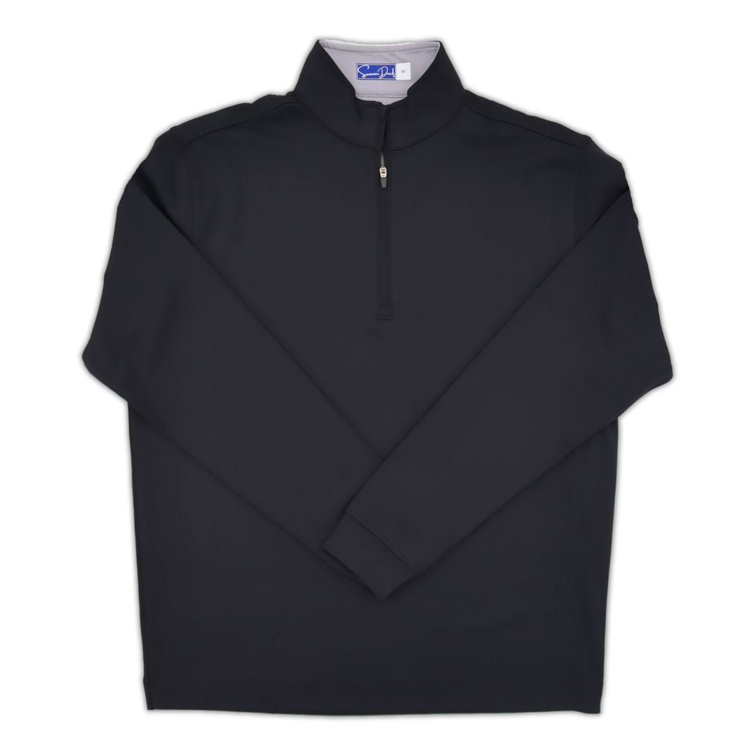 Men's Performance Quarter Zip- Black